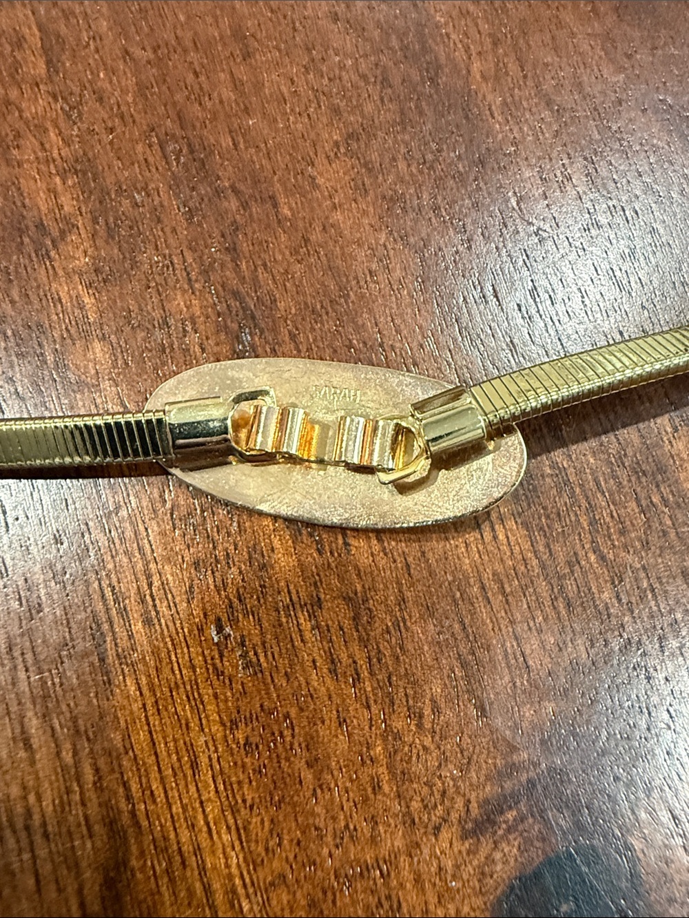 Vintage Sarah Coventry Gold Tone Belt with Oval Buckle - Picture 2 of 3